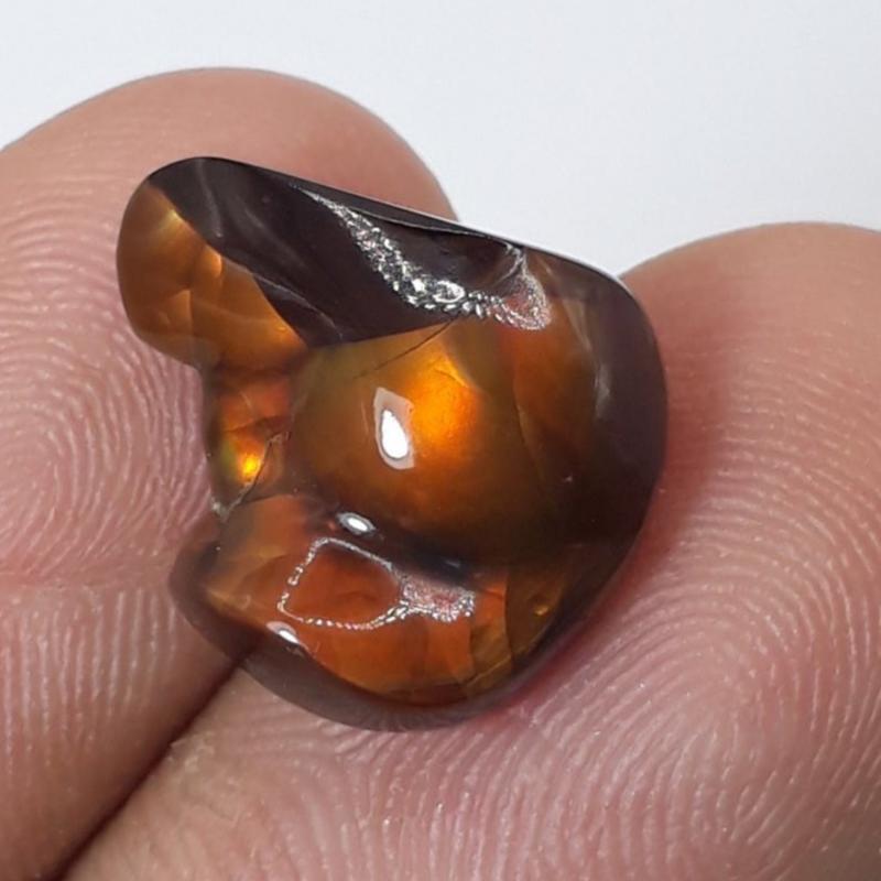 Freeform Firy Mexican Fire Agate Carving - Agata De Fuego