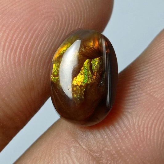 6.8ct Mexican Fire Agate Cabpchon -  Dimensions 13x9x6mm