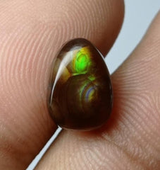 Natural Pear Fire Agate,weight-3.4ct- Dimensions 11x8x4mm