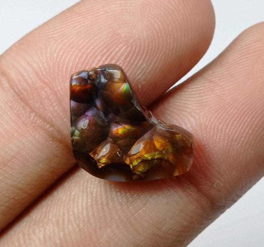 8.75ct Mexican Fire Agate, Perfect gemstone Gift, Rare Color Fire Agate, Dimensions 16x15x6mm