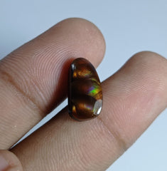 5.7ct Natural Fire Agate - Perfect Gemstone Gift For Gems Lover - Rarer than Diamond, Dimensions 16x8x4.5mm