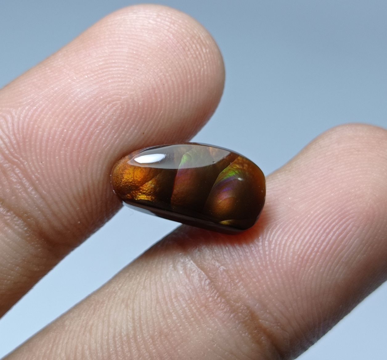 5.7ct Natural Fire Agate - Perfect Gemstone Gift For Gems Lover - Rarer than Diamond, Dimensions 16x8x4.5mm