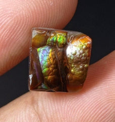 10.1ct Mexican Fire Agate,  Rare Fire Agate, Perfect gemstone Gift for All Gem Lover, Dimensions 13x12x8mm