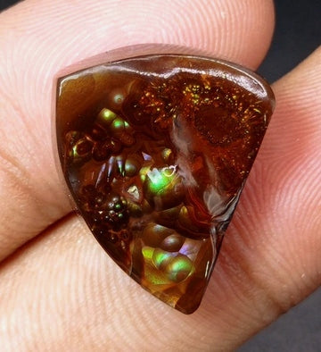 22.75ct Natural Mexican Fire Agate, Rare Fire Agate, Perfect gemstone Gift, Rare Gemstone than Diamonds, Dimensions 22x18x7mm