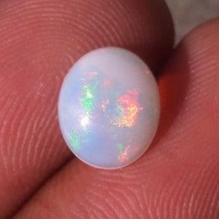 1.7ct Opal for Sale - White Fire Opal - Welo Opal - October Birthstone - 10x8mm