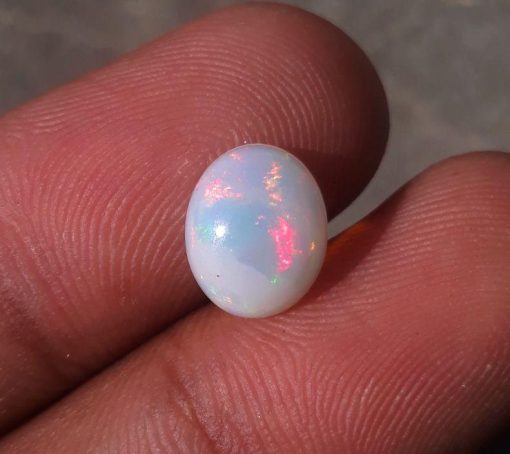 1.7ct Opal for Sale - White Fire Opal - Welo Opal - October Birthstone - 10x8mm