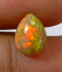 2.4ct AAA Quality Opal for Sale - White Fire Opal - Welo Opal - Honey Opal - Pear Shape Opal - October Birthstone - 11x8mm