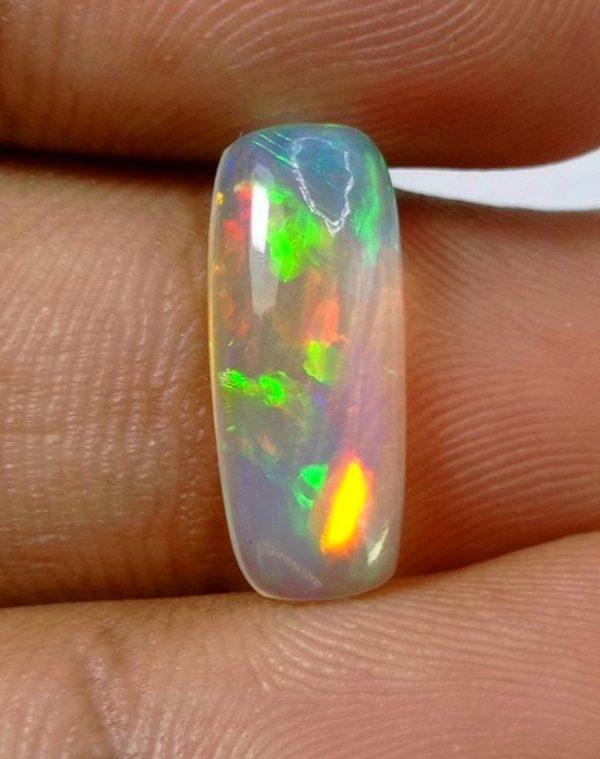 2.8ct AAA Quality Opal for Sale - White Fire Opal - Welo Opal - Water Opal - October Birthstone - 17x7mm