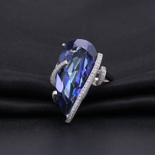 Luxury Original Design Jewelry Real 925 Sterling Silver Rings Romantic Gift