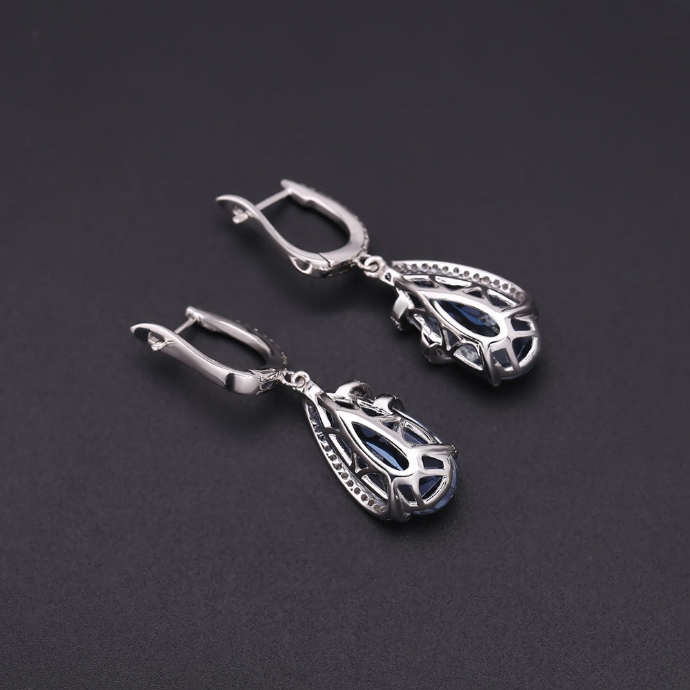 Jewelry Set Real Anti Tarnish 925 Sterling Silver Earring & Ring Set Party Jewelry Set
