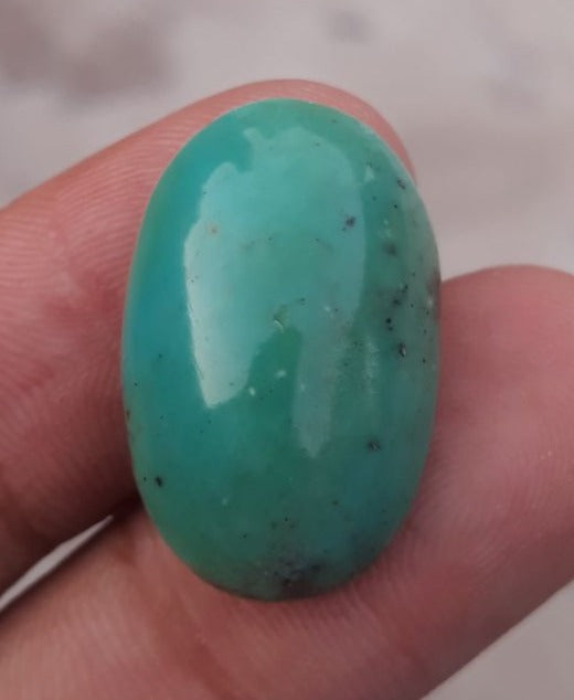 Natural Turquoise Green Matrix  with Pyrite, Shajri Feroza, Oval Shape, Real Feroza Stone,Dimensions-25x16mm