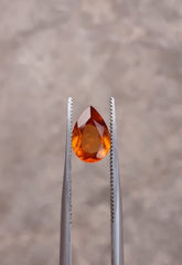 2.3ct Hessonite Garnet - Natural Faceted Hessonite Gem - 10x7mm