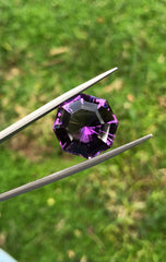 16ct Top Quality Amethyst from Brazil - Natural Amethyst Crystal - 16.8x16.8mm