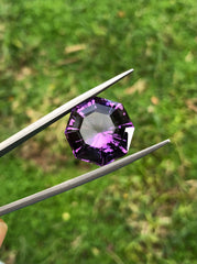 16ct Top Quality Amethyst from Brazil - Natural Amethyst Crystal - 16.8x16.8mm