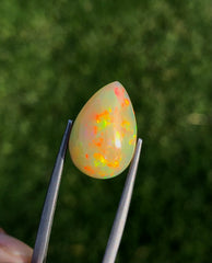 4.3ct Top Quality Opal for Sale - HoneyColored Pear Shaped Opal - October Birthstone -
