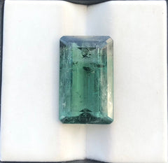 12.35ct Natural Teal Tourmaline Gemstone - Faceted Tourmaline - October Birthstone Tourmaline - 18x11x7mm