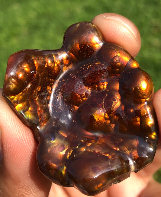 95 克拉大尺寸稀有火玛瑙雕刻品 - 收藏家宝石