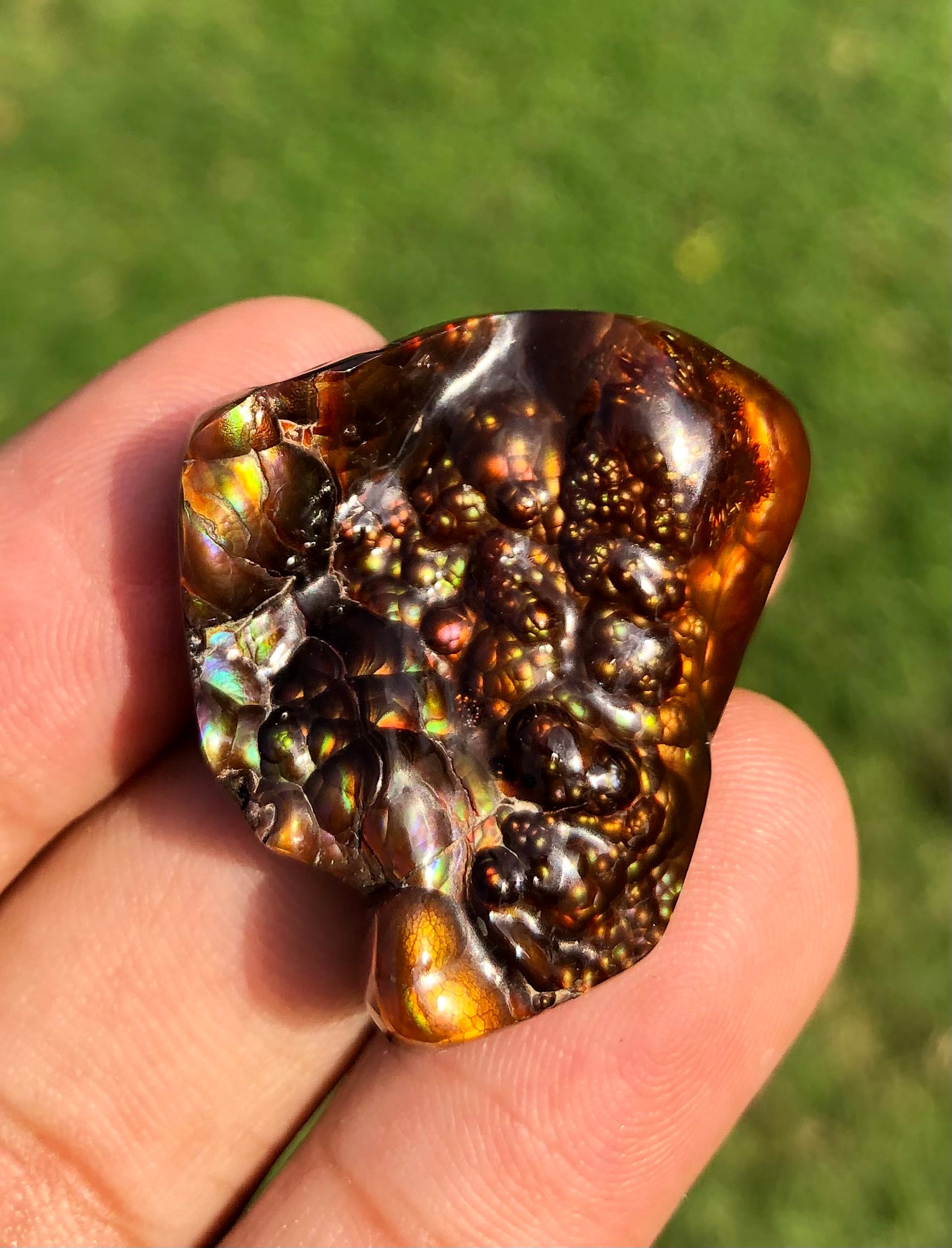 59ct  Rare Fire Agate cabochon, Rare Gemstone than Diamonds, Dimensions - 34x27mm