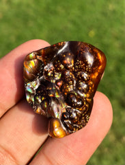 59ct  Rare Fire Agate cabochon, Rare Gemstone than Diamonds, Dimensions - 34x27mm