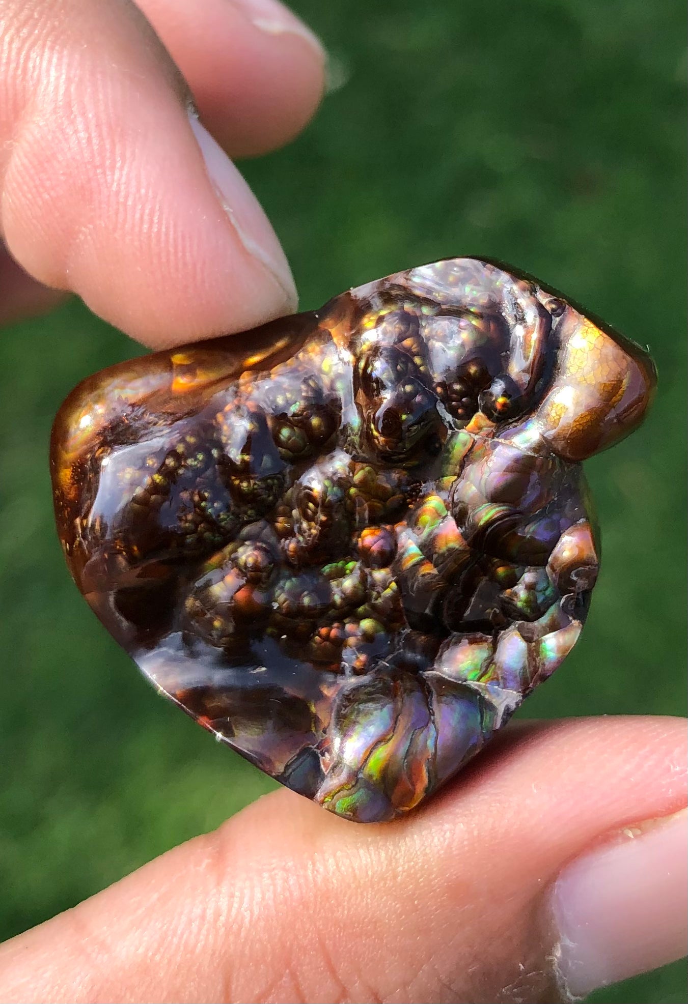 59ct  Rare Fire Agate cabochon, Rare Gemstone than Diamonds, Dimensions - 34x27mm