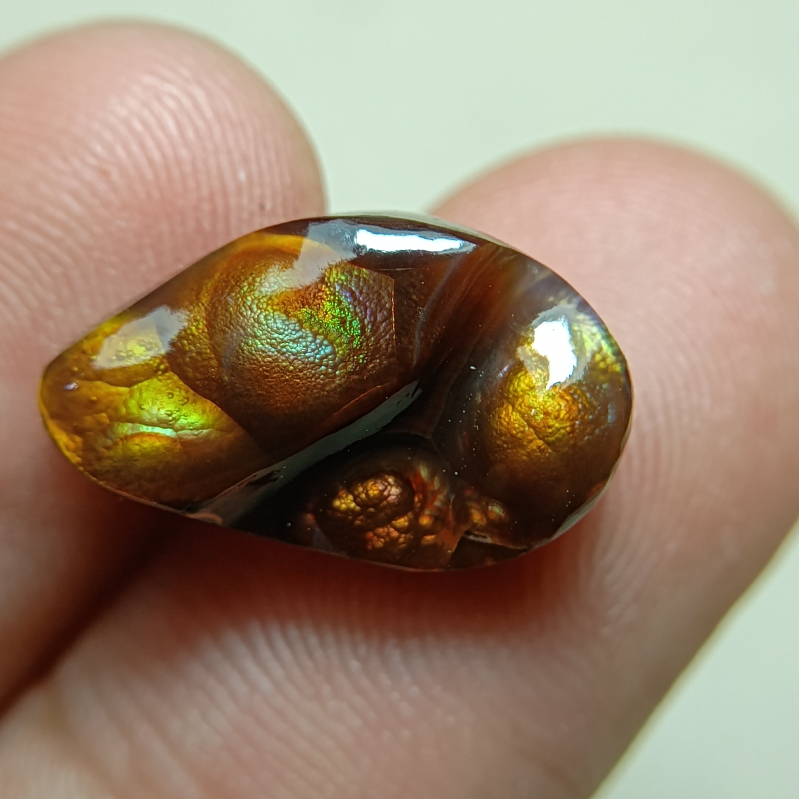 Rare Fire Agate Carving - Rare Agate De Feugo