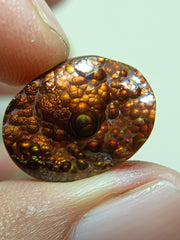 Rare Bubbly Fire Agate Carving - Agate De Feugo