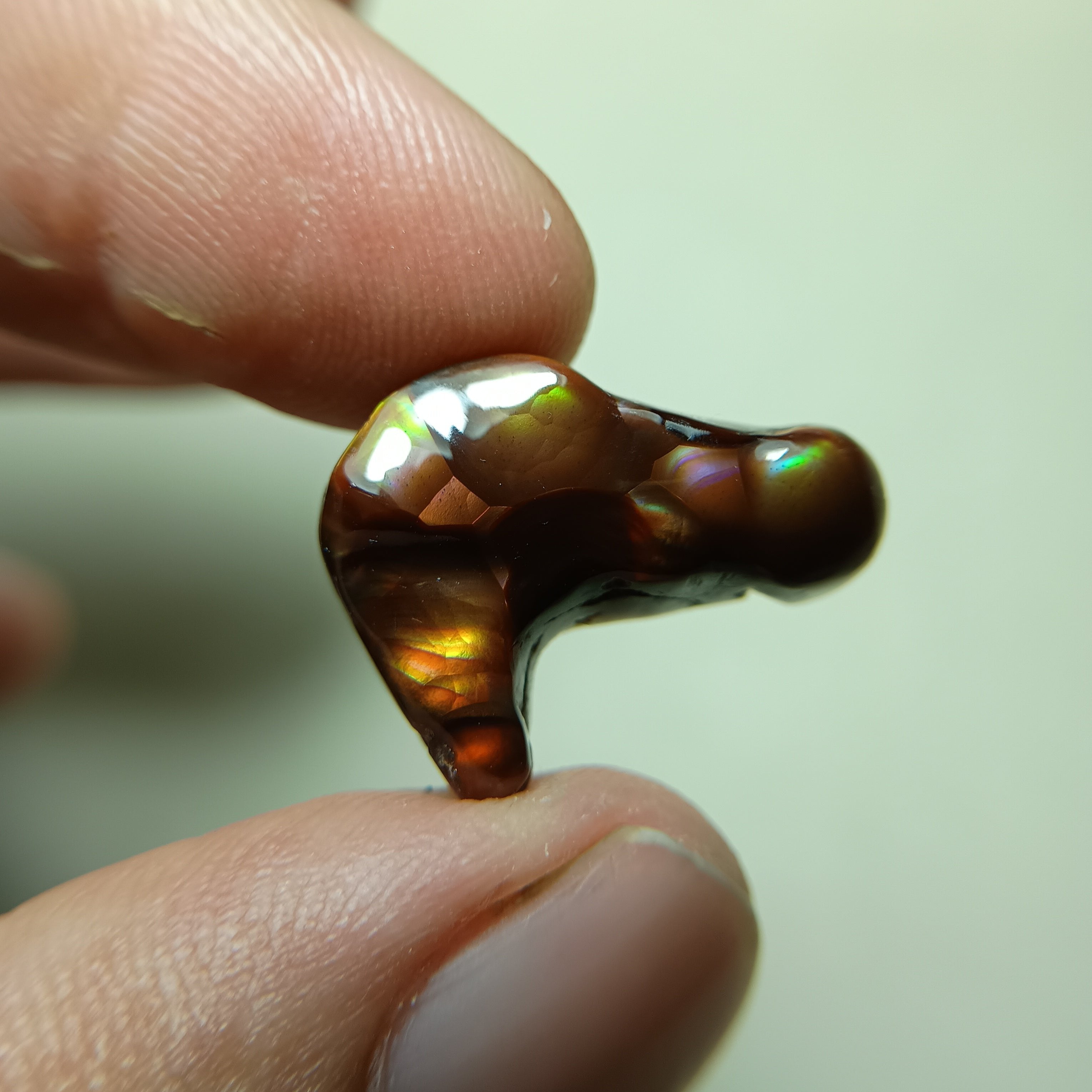 Rare Fire Agate Carving - Agate De Feugo