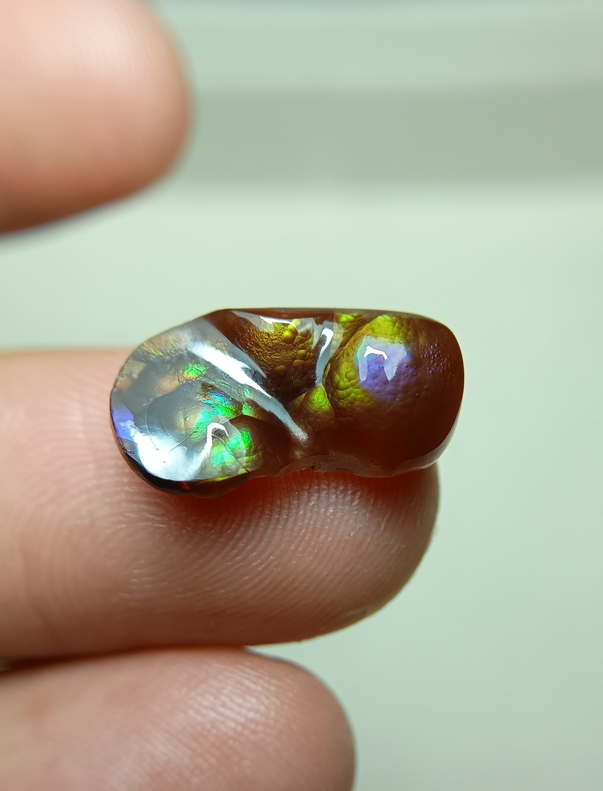 Rare Fire Agate Rainbow Colors- Agate De Feugo