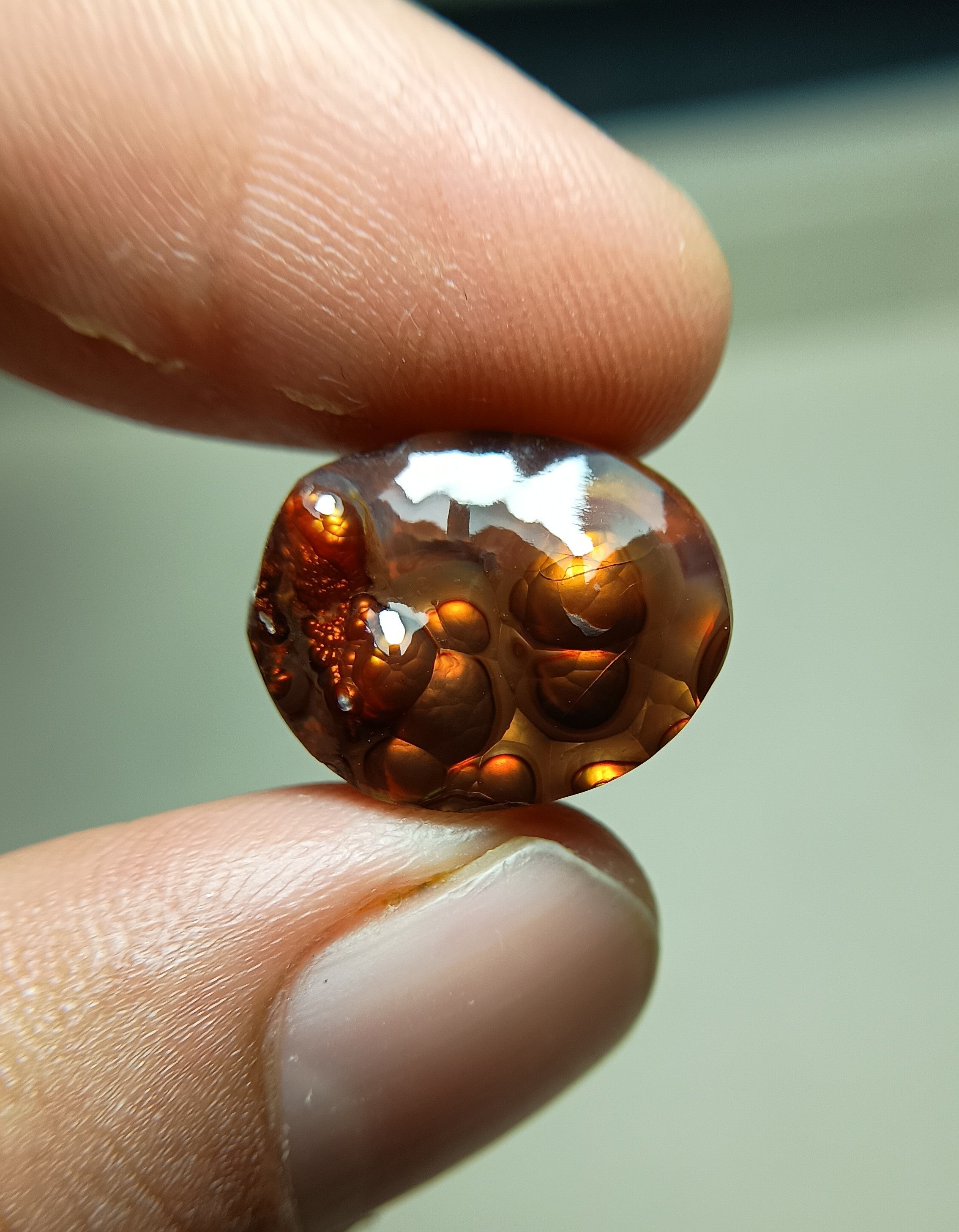 Bubbly Rare Fire Agate - Agate De Feugo