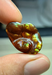 Fire Agate Carving - Agate De Feugo