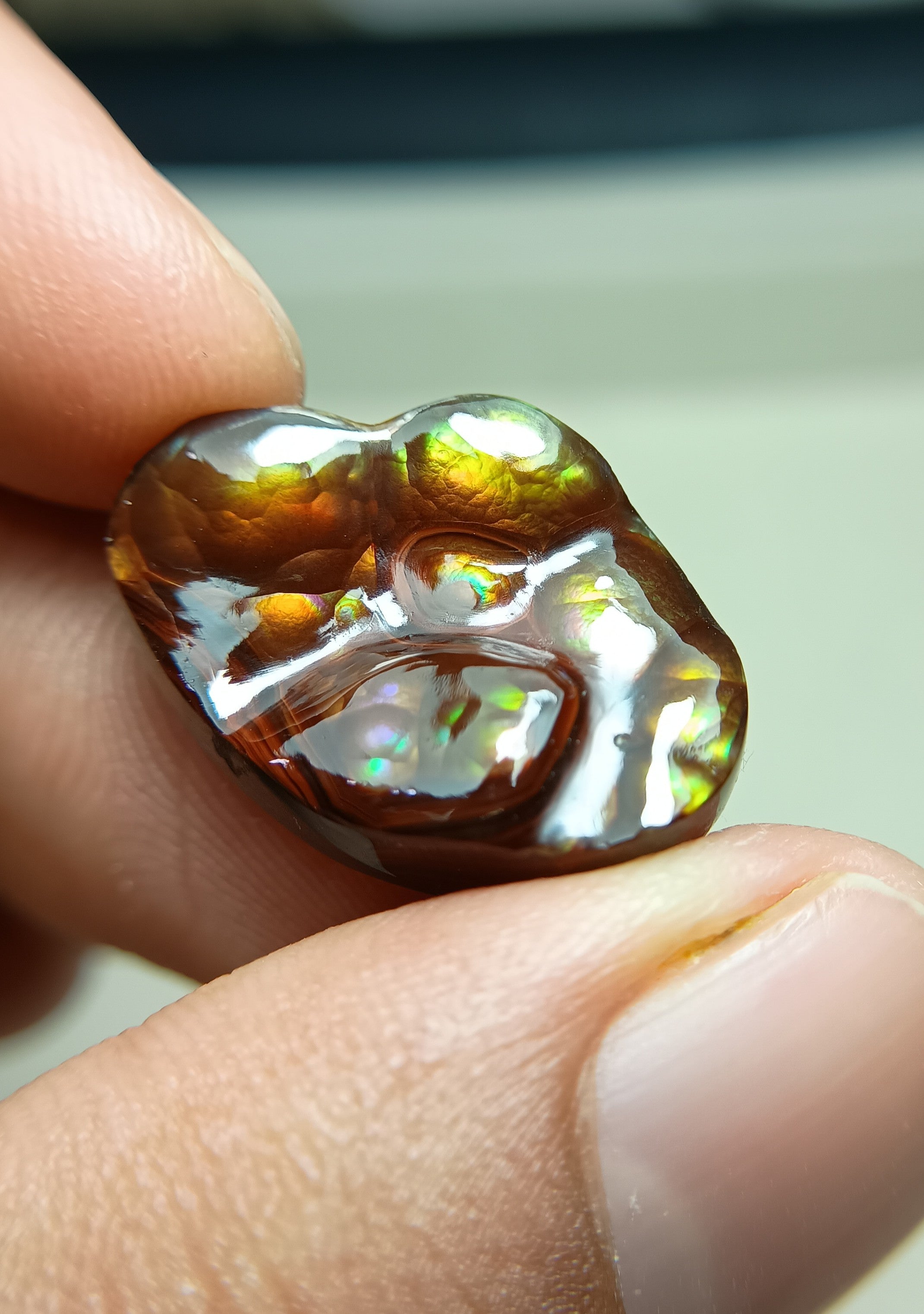 Fire Agate Carving - Agate De Feugo