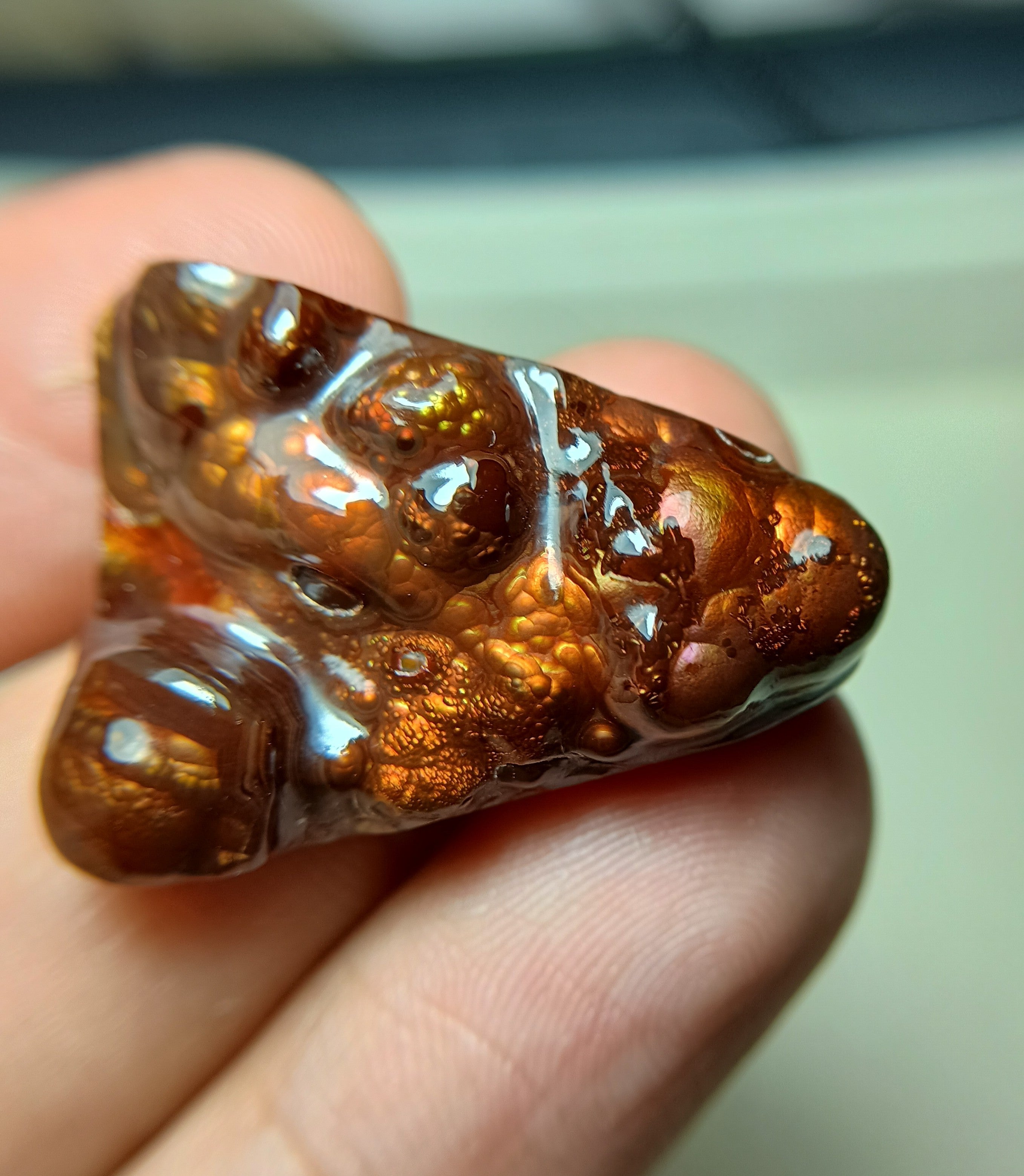 Big Size Fire Agate Gemstone - Agate De Feugo