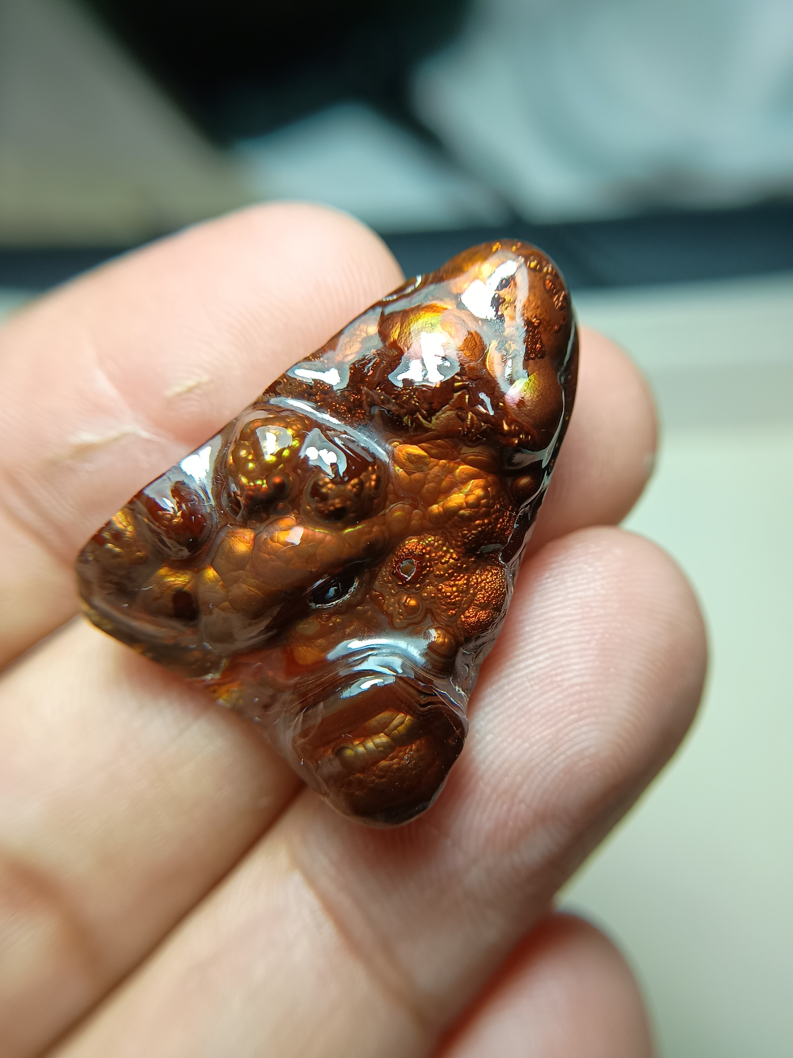 Big Size Fire Agate Gemstone - Agate De Feugo