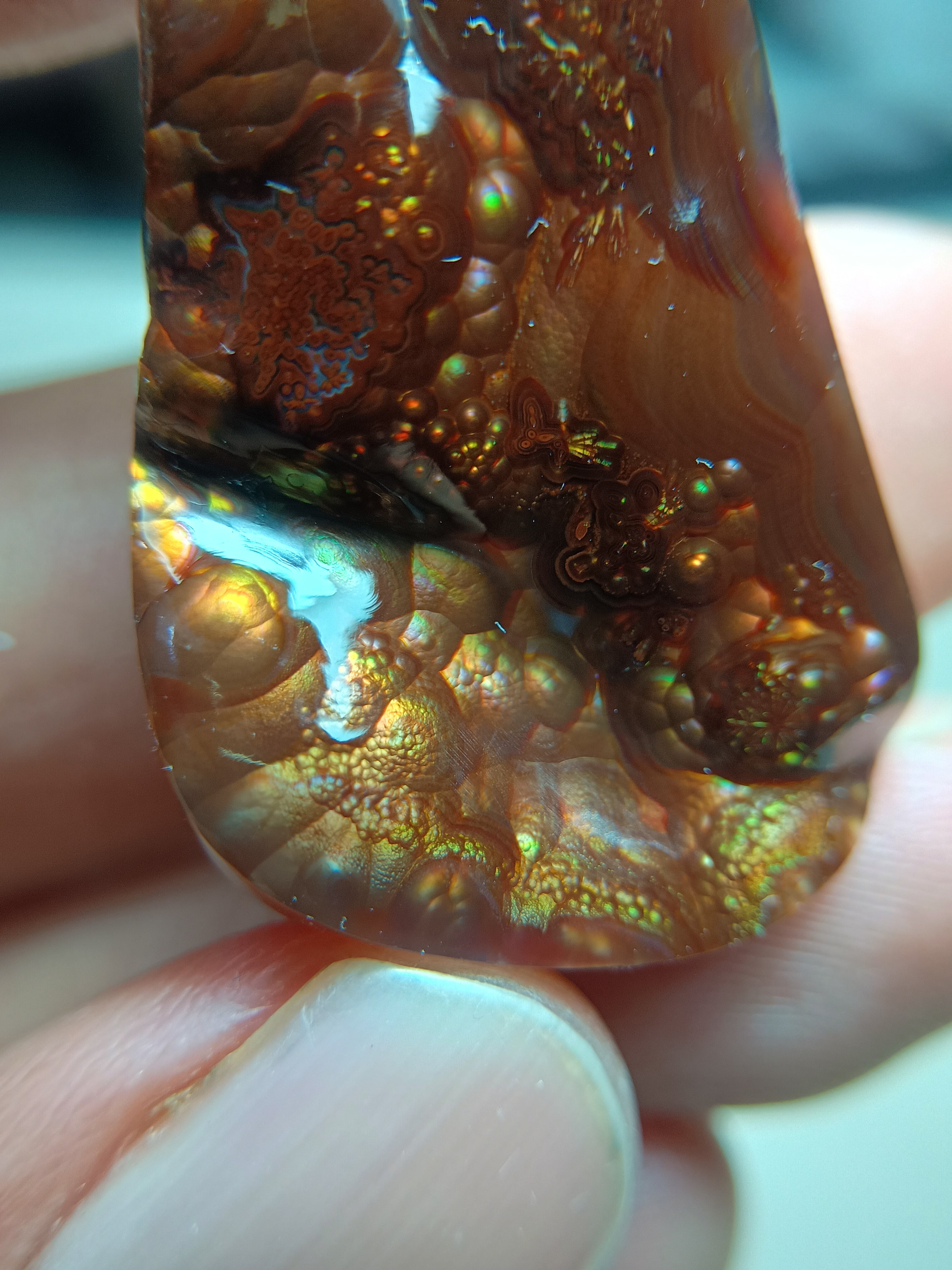 Rare Fire Agate Gemstone - Agate De Feugo