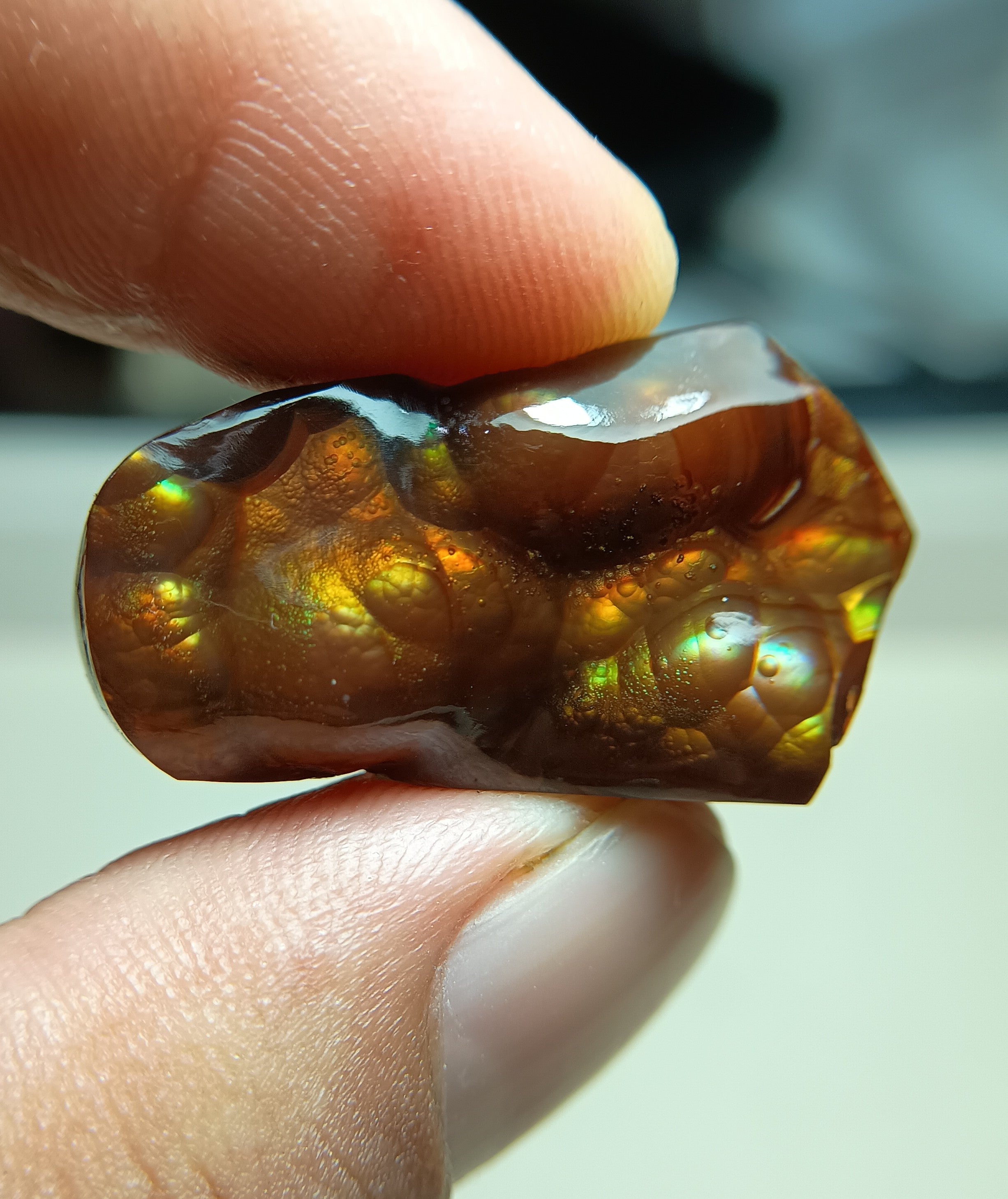 Rare Fire Agate Carving - Agate De Feugo