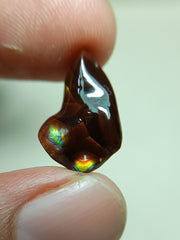 Rainbow Fire Agate Carving - Agate De Feugo