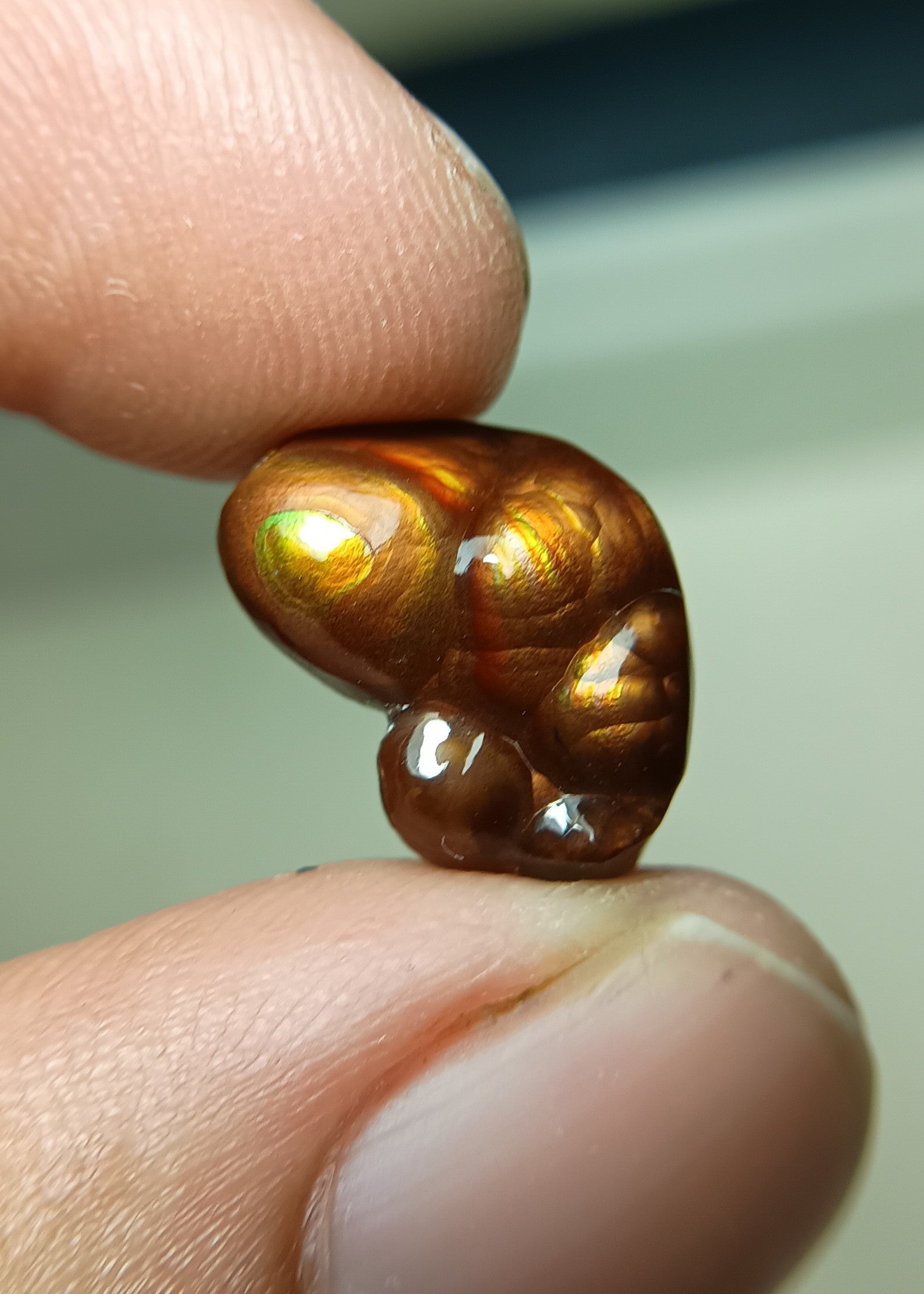 Rare Fire Agate Carving - Agate De Feugo