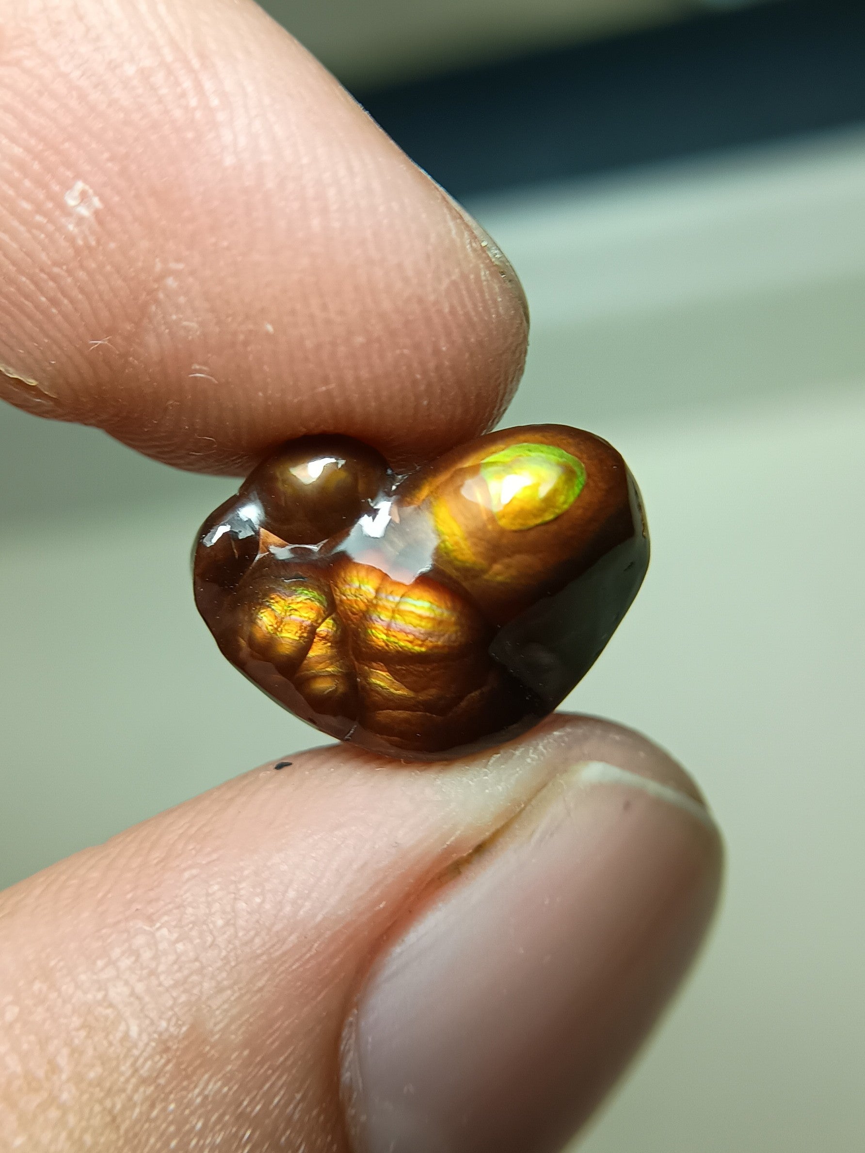 Rare Fire Agate Carving - Agate De Feugo