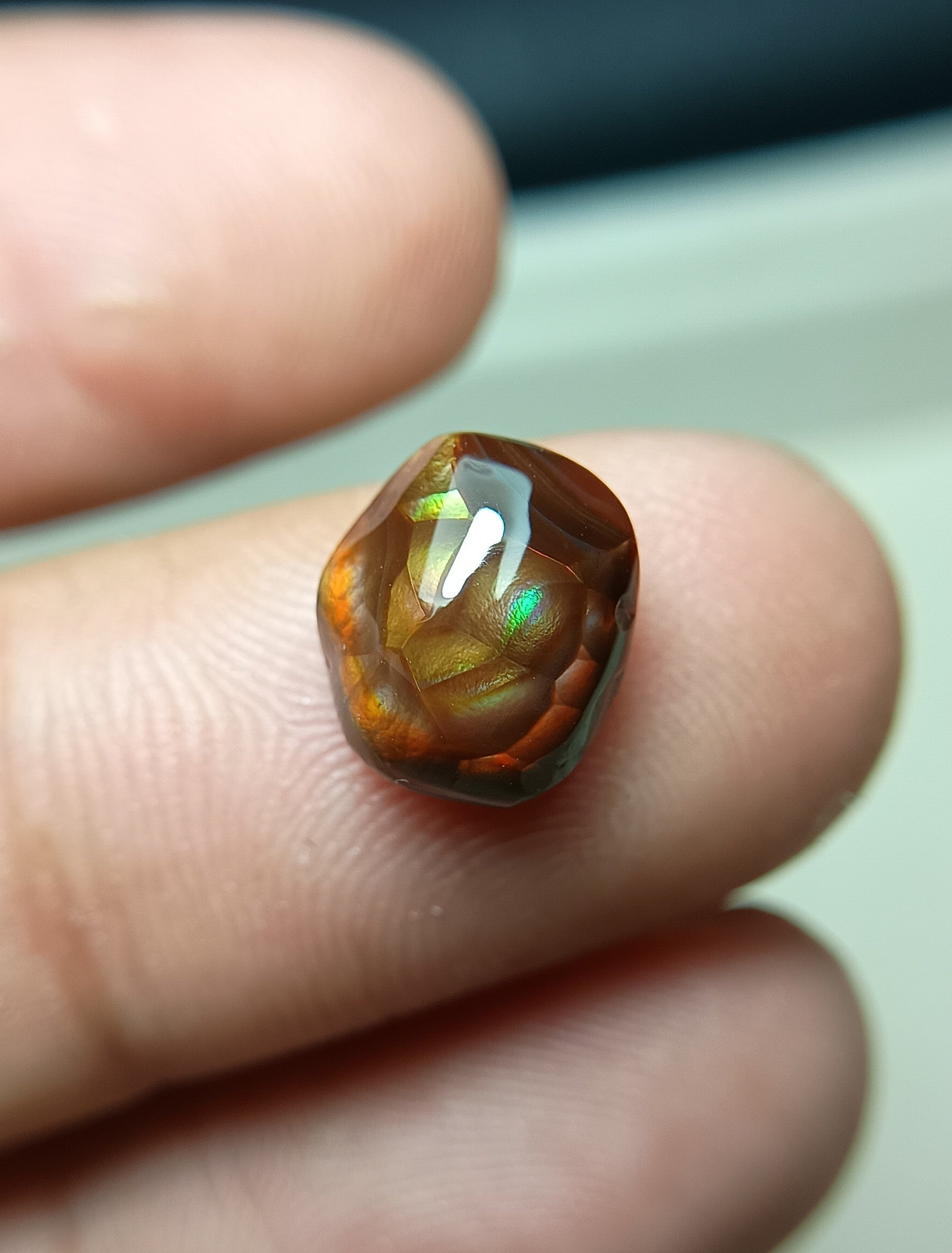 Mexican Fire Agate Carving