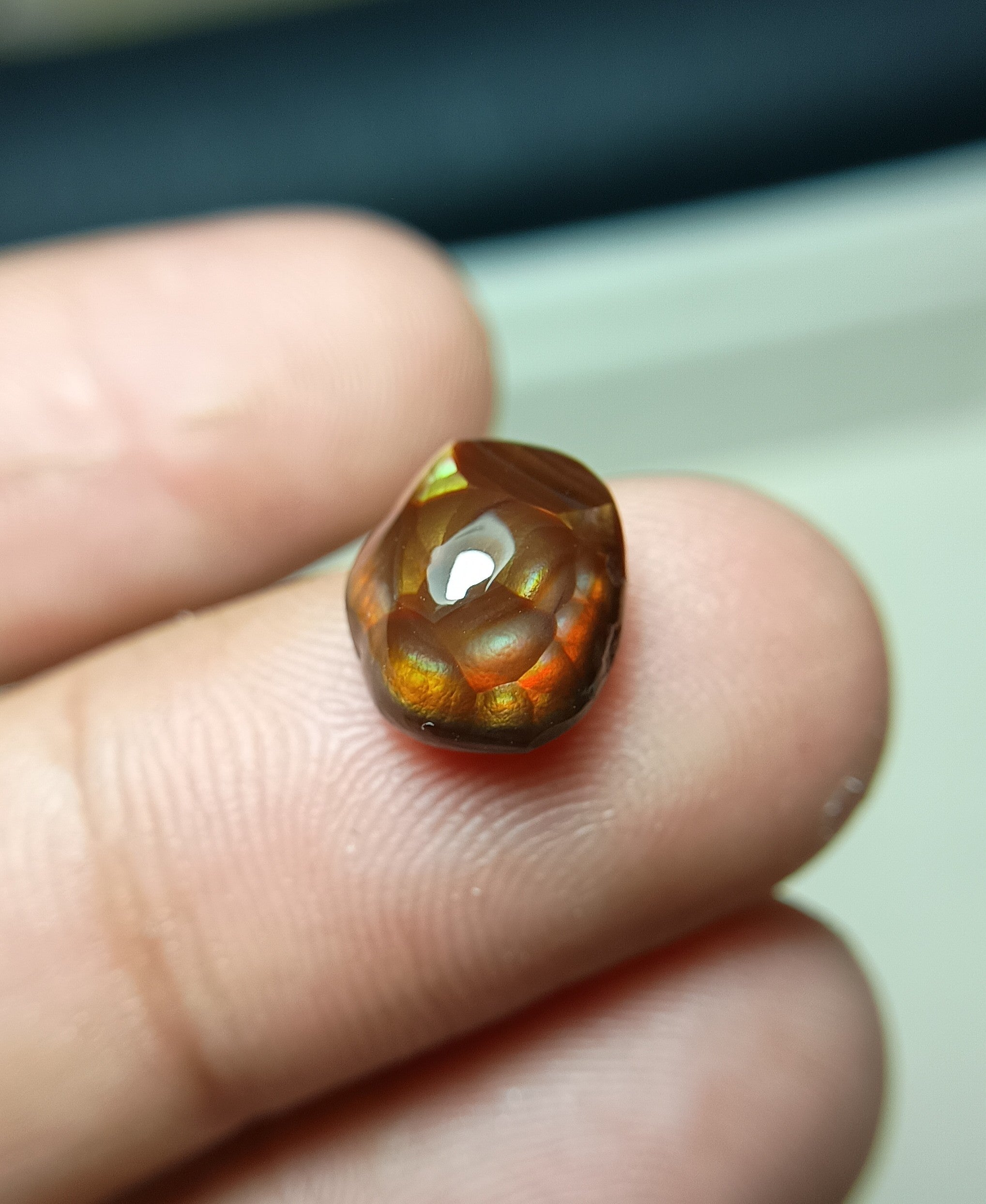 Mexican Fire Agate Carving