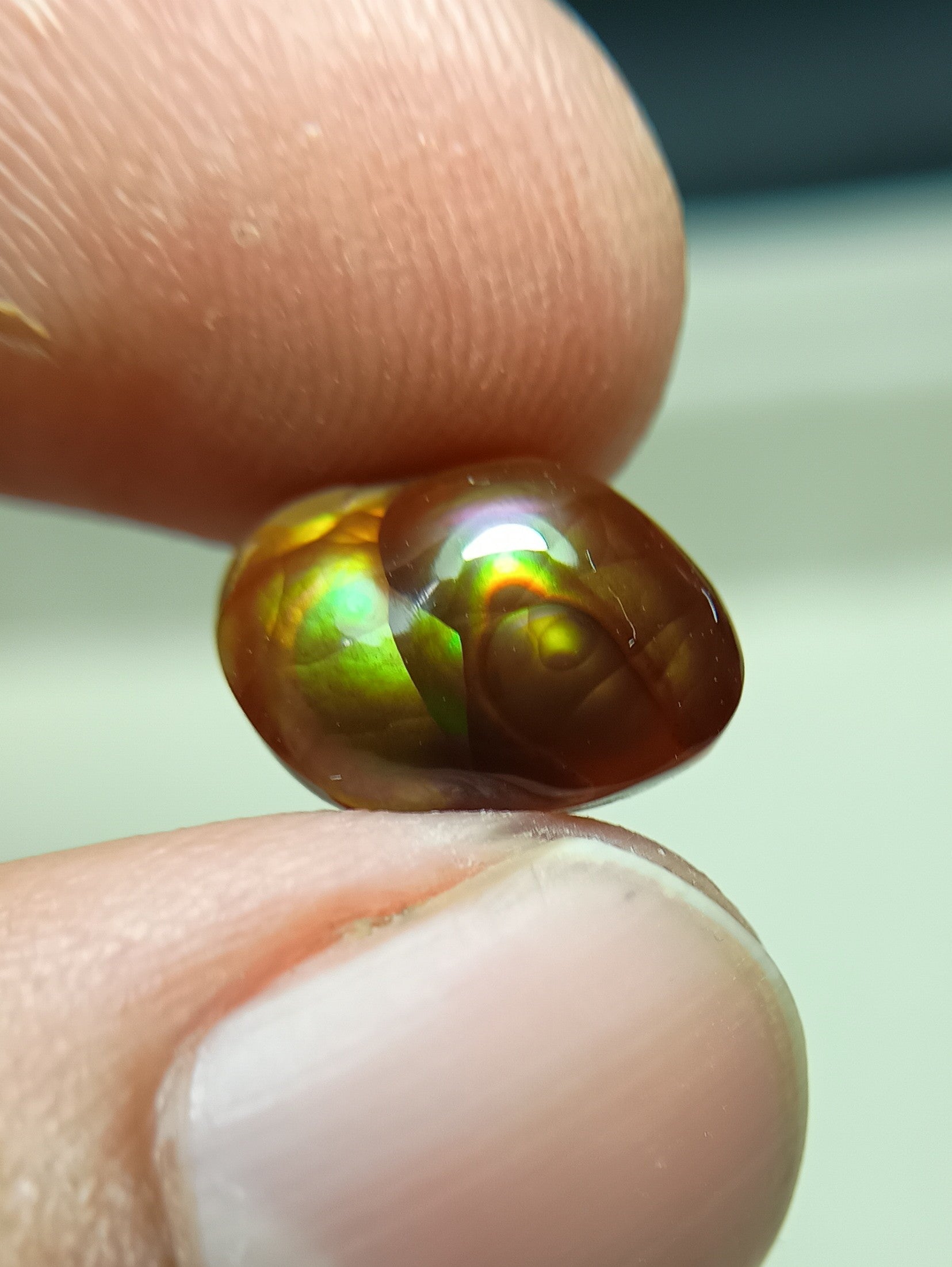 Mexican Fire Agate Carving