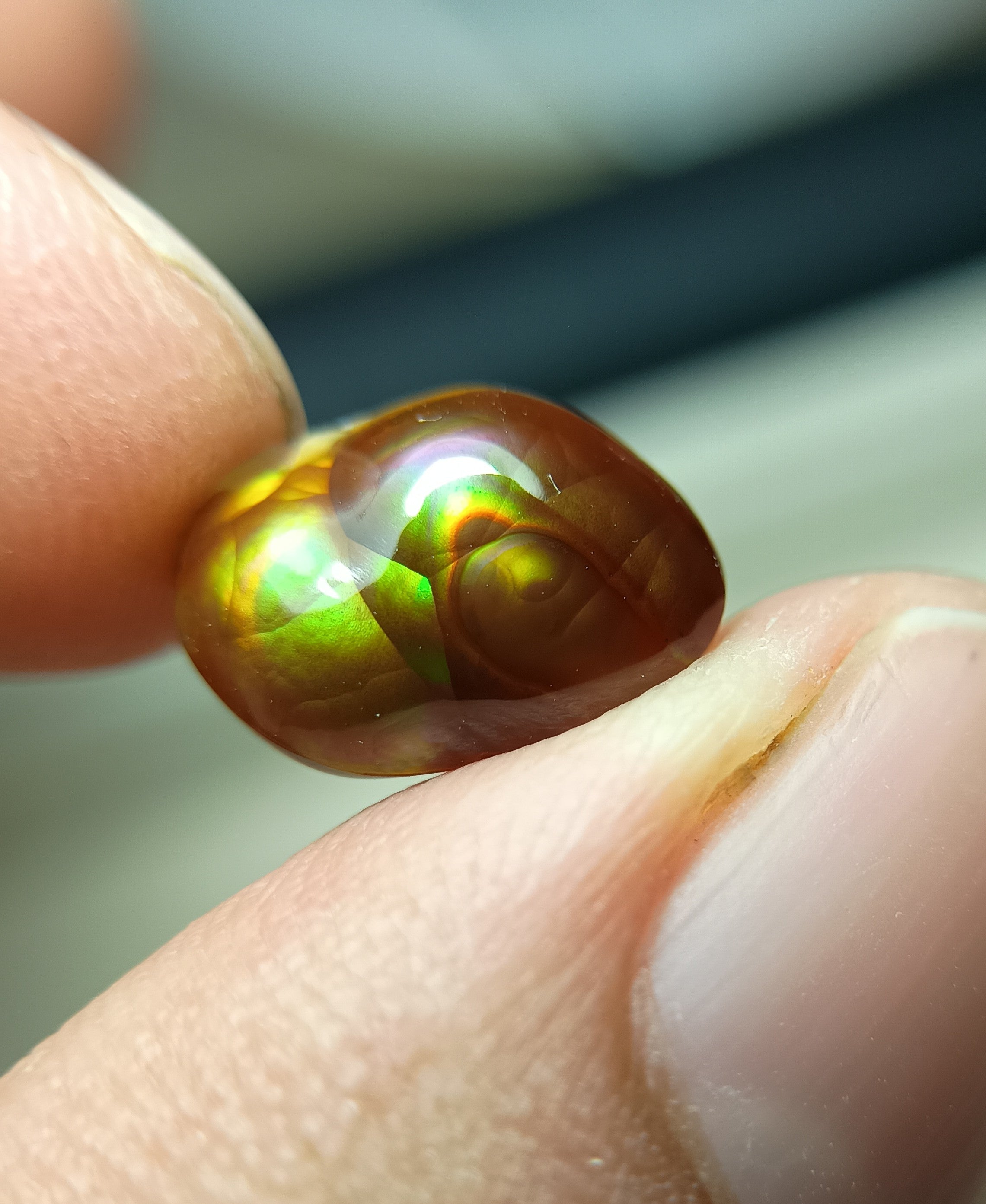 Mexican Fire Agate Carving