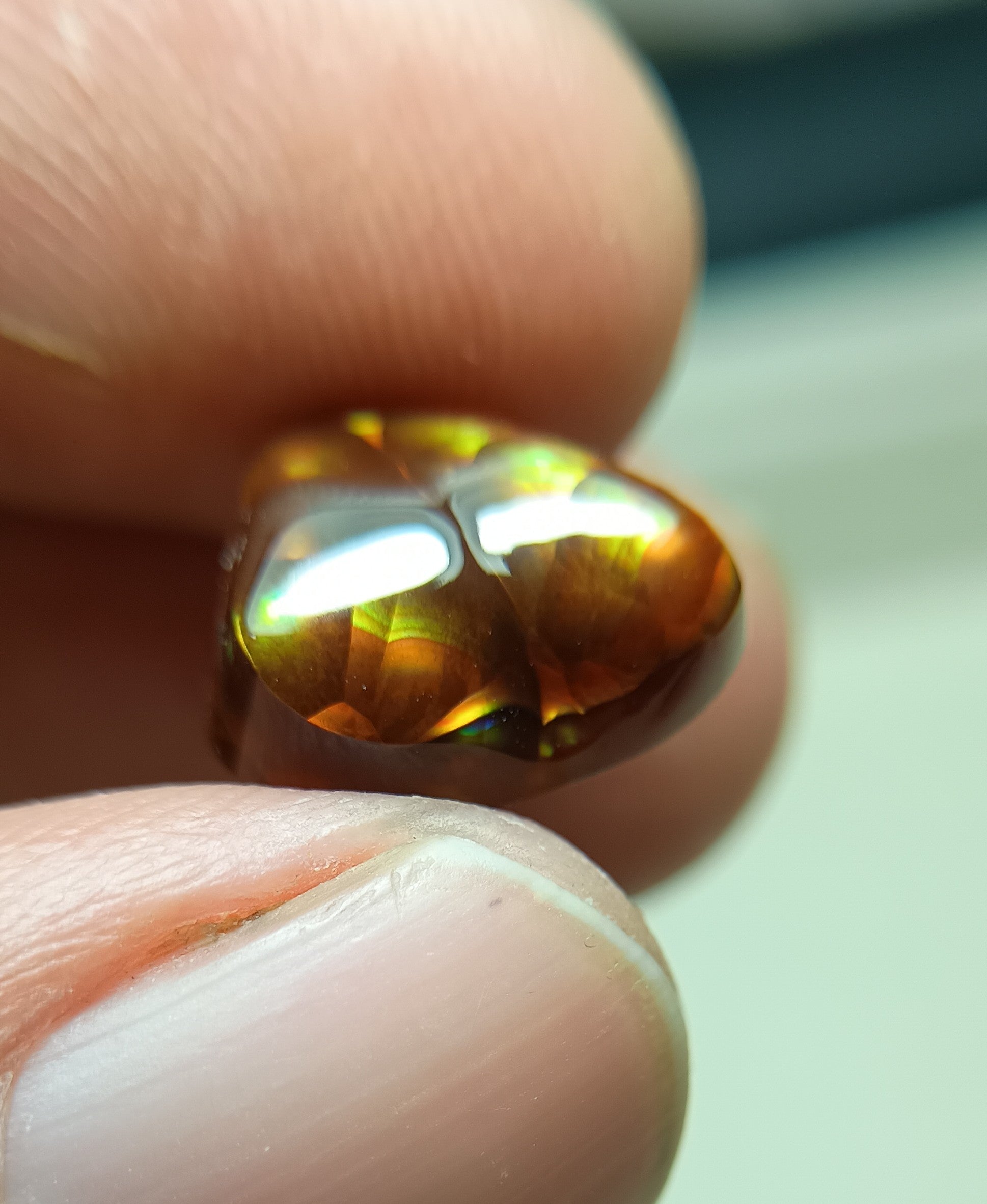 Mexican Fire Agate Carving