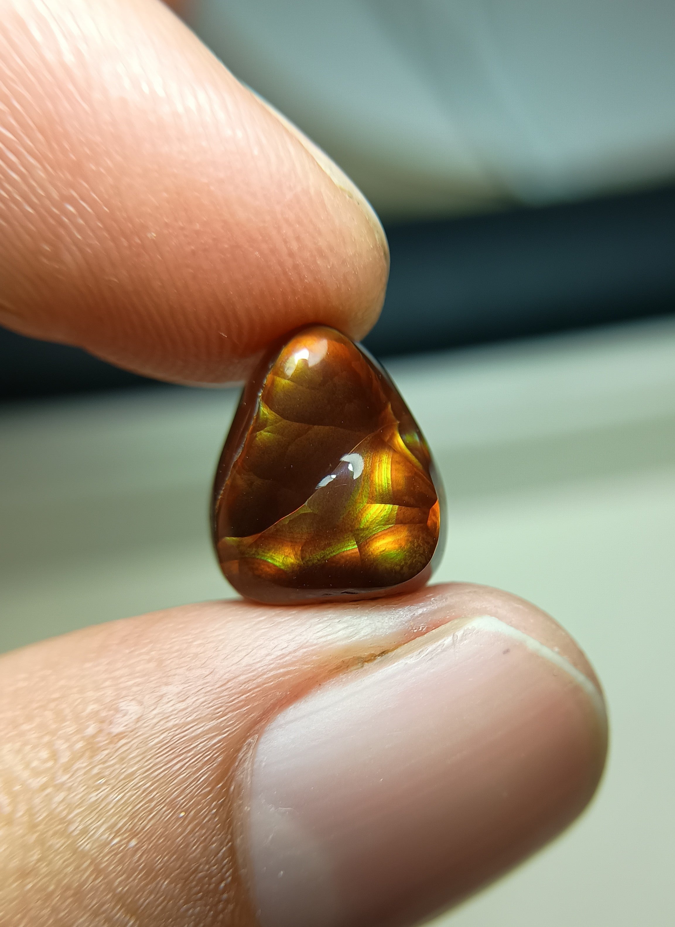 Mexican Fire Agate Carving