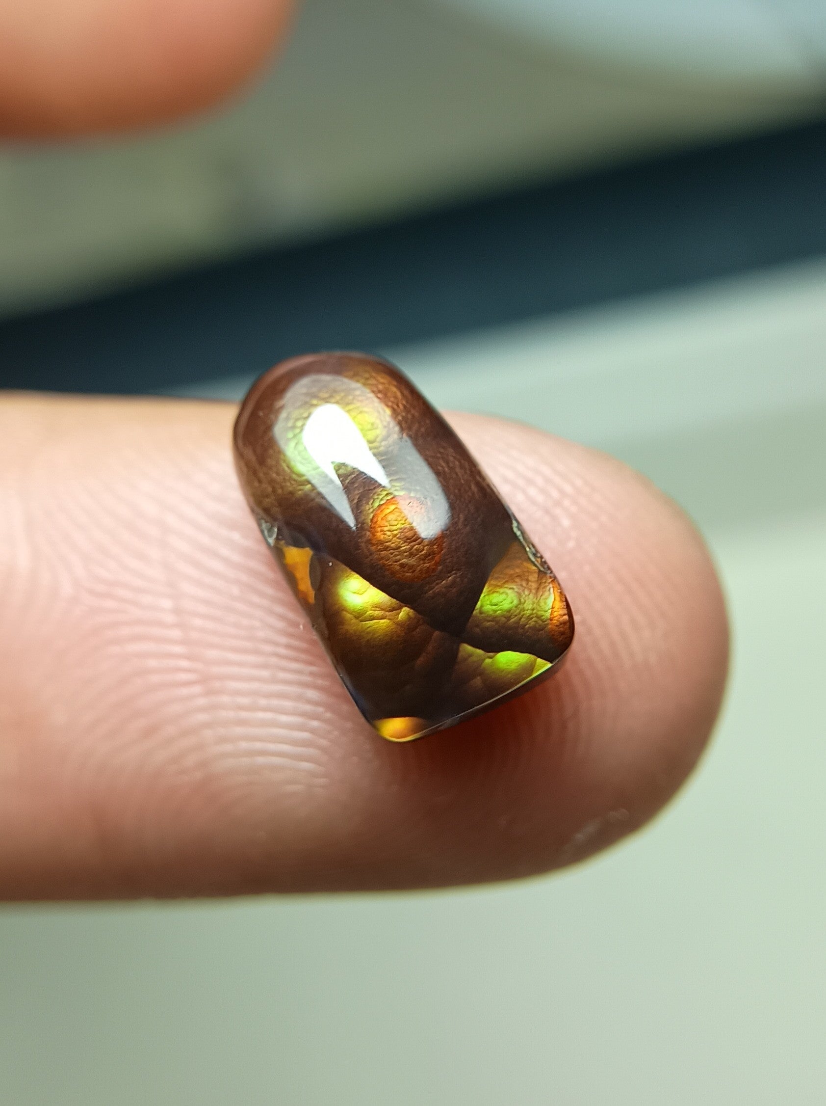 Mexican Fire Agate Carving