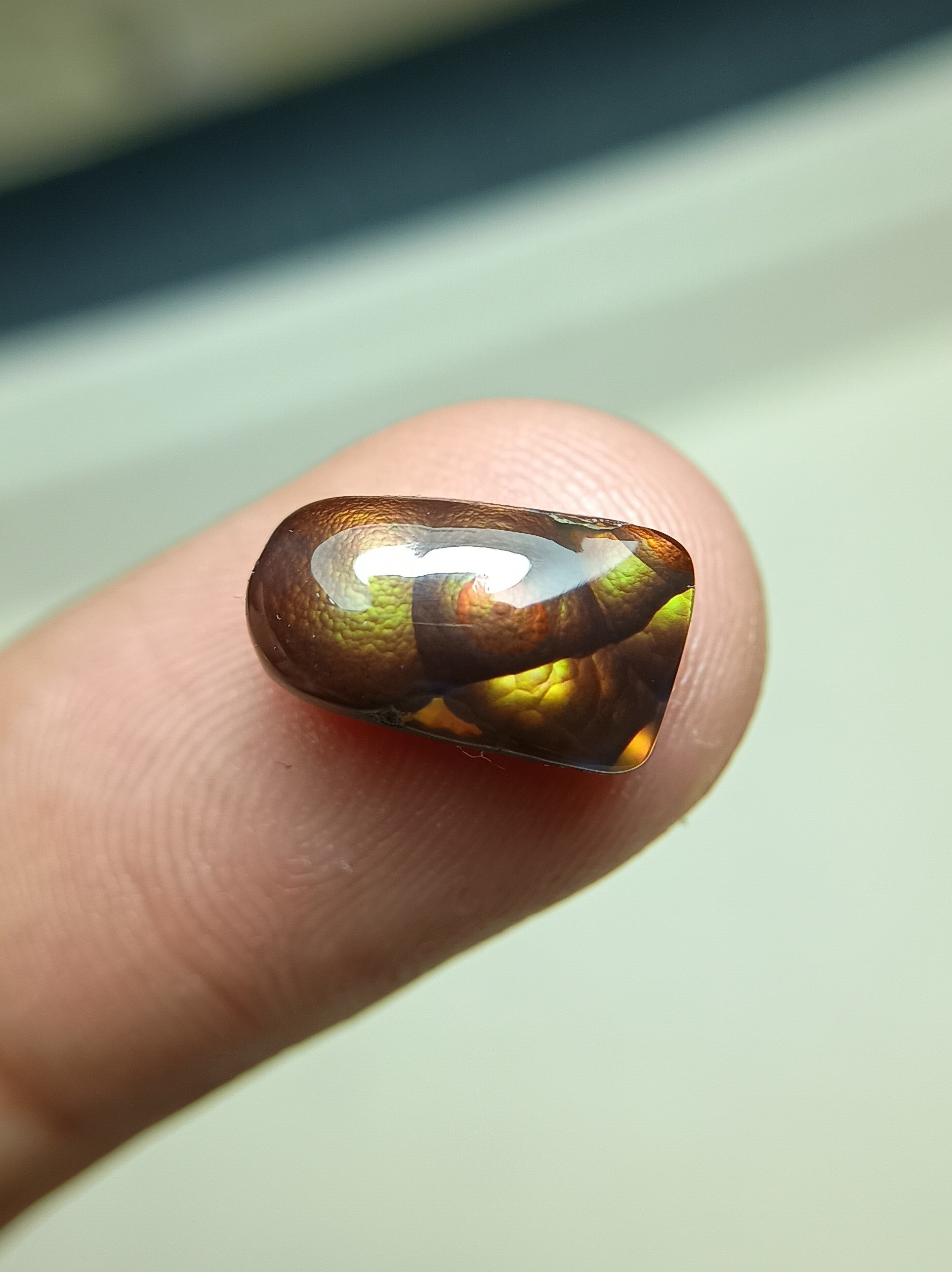 Mexican Fire Agate Carving