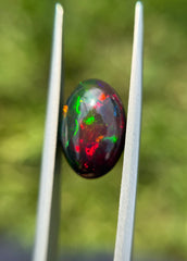 5.05ct  Black Fire Opal - October Birthstone