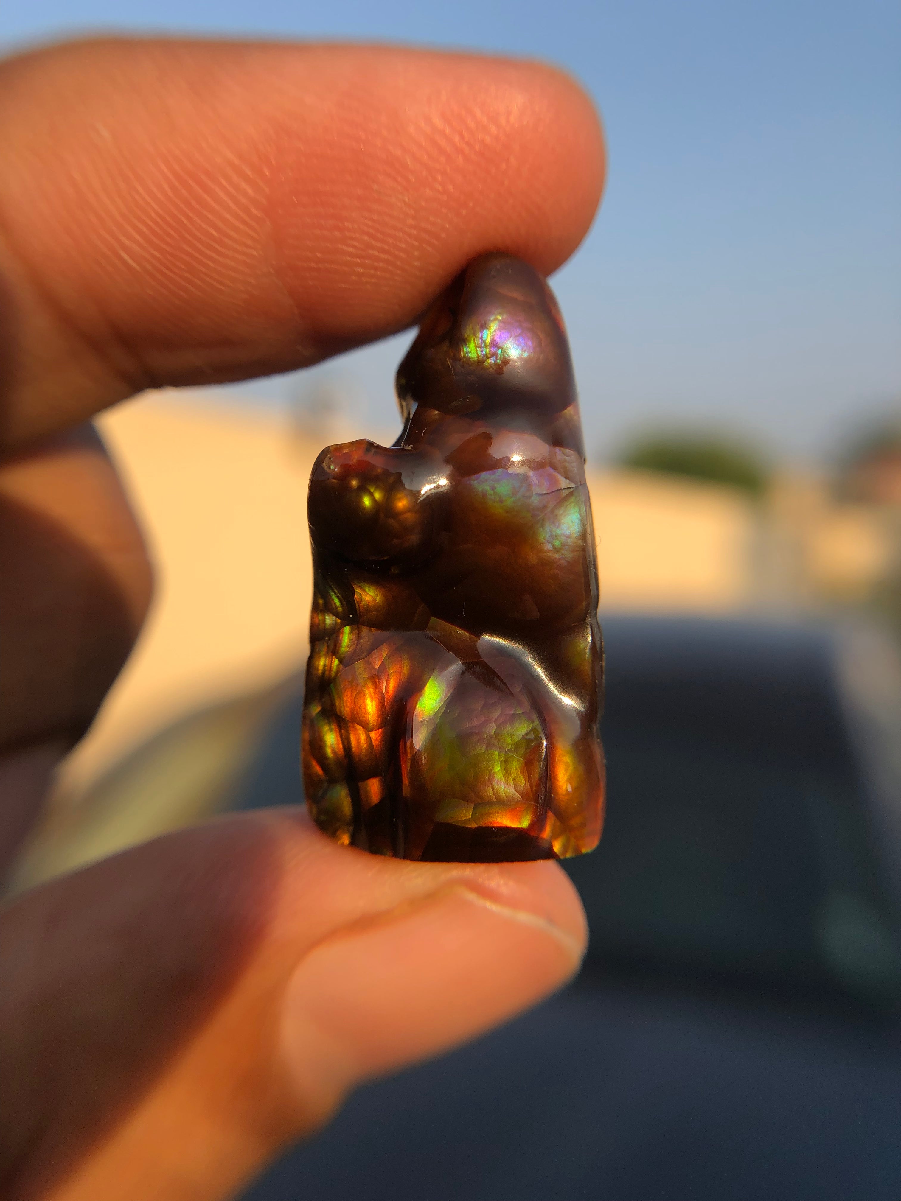 Multifire A-Garde Rare Mexican Fire Agate