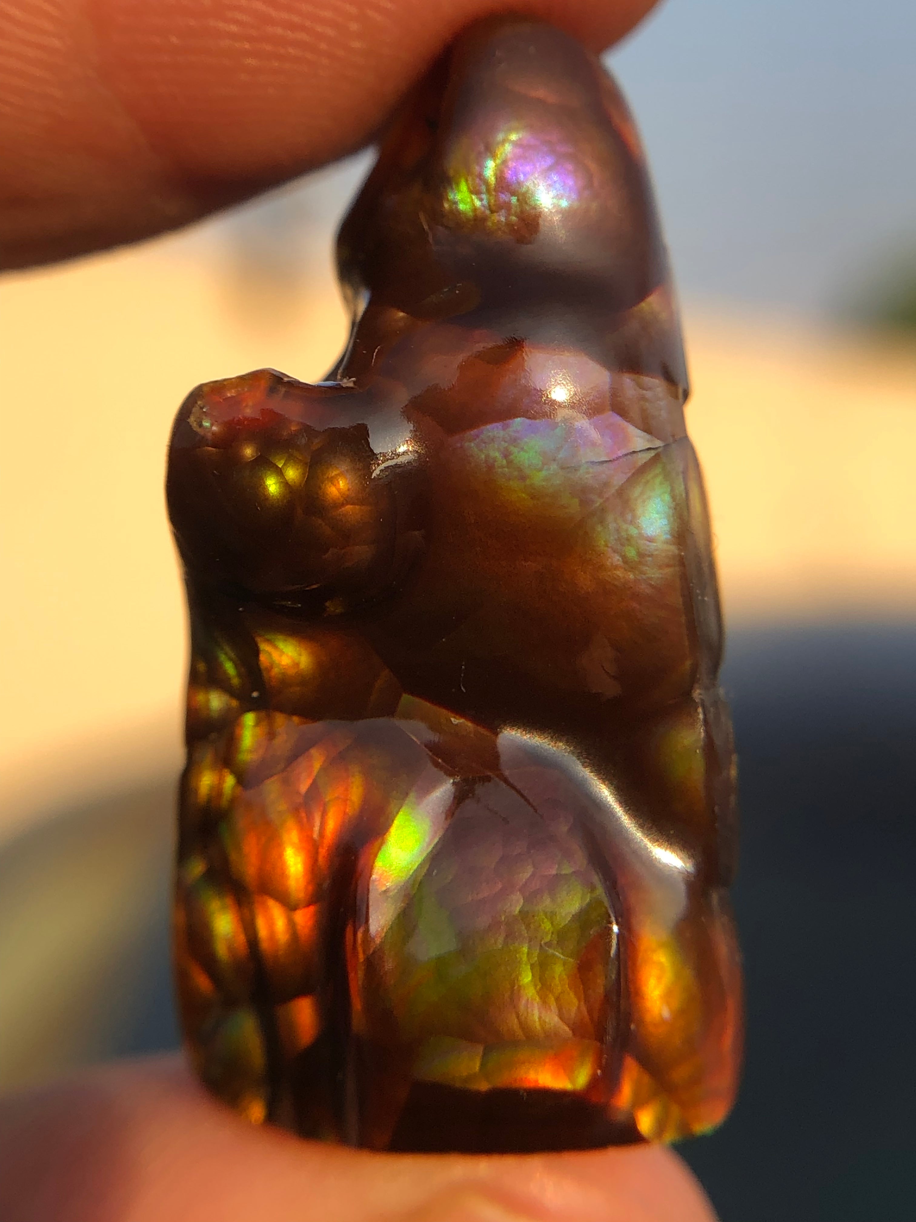 Multifire A-Garde Rare Mexican Fire Agate