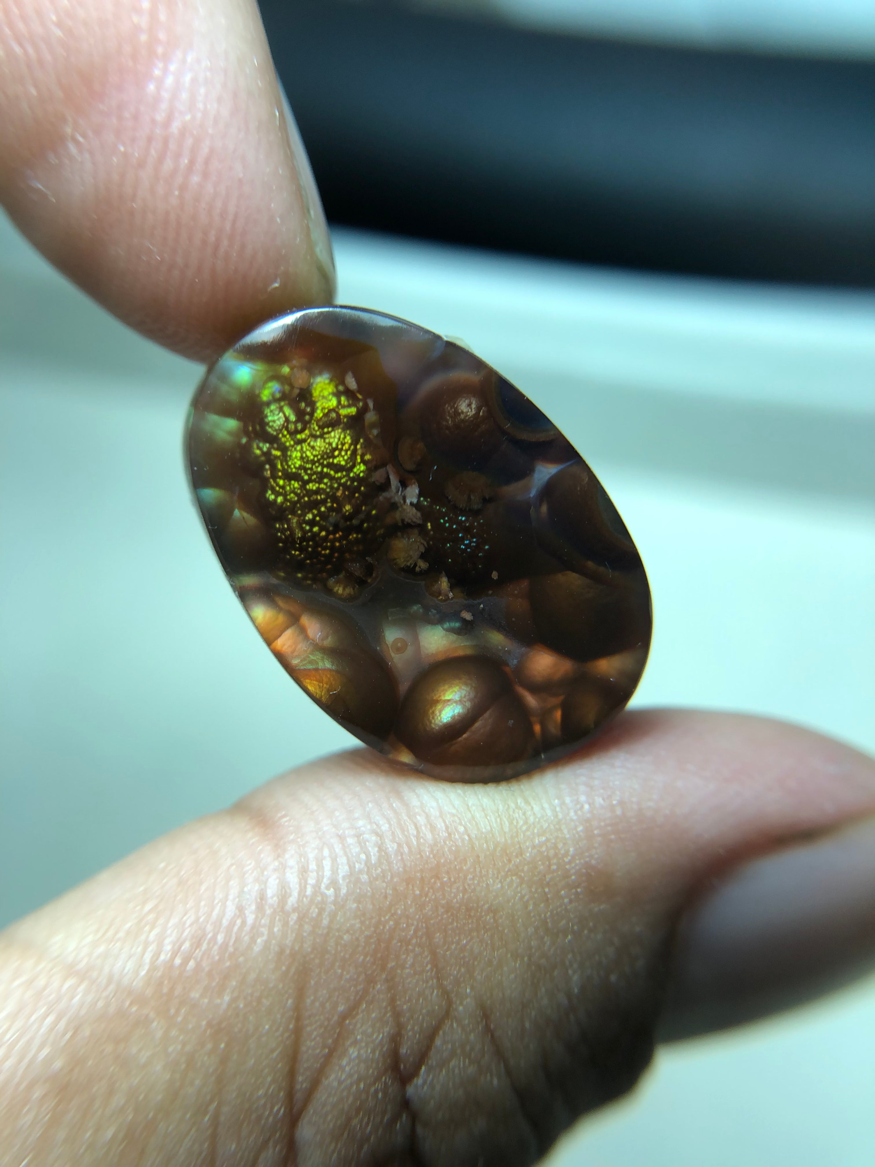 Rare Fire Agate Carving - Agate De Feugo